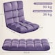 image 3 of Yaheetech Lazy Sleeper Recliner with 14 Adjustable Positions and Backrest Purple