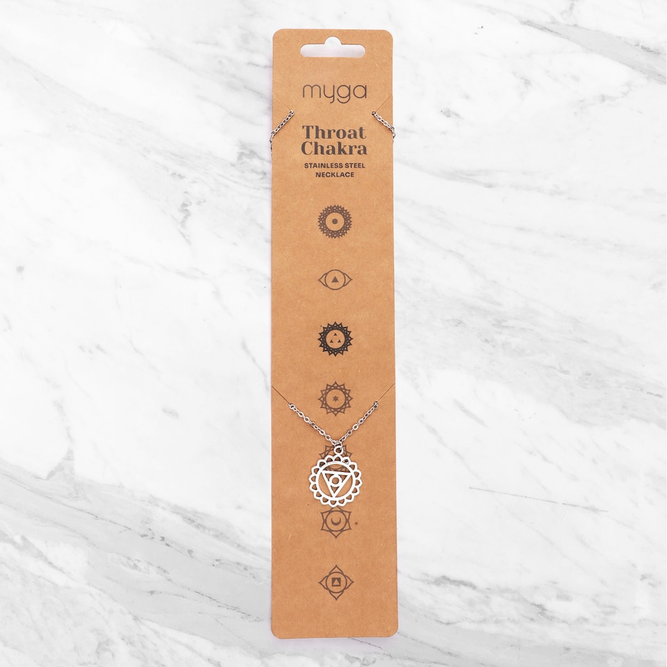 image 1 of Myga Chakra Silver Necklace - Throat