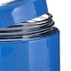 image 4 of Interiors by Premier Blue Steel Wrap Glass Storage Jar, 1500ml Capacity, Modern Design with Grey Steel Lid, Kitchen Storage