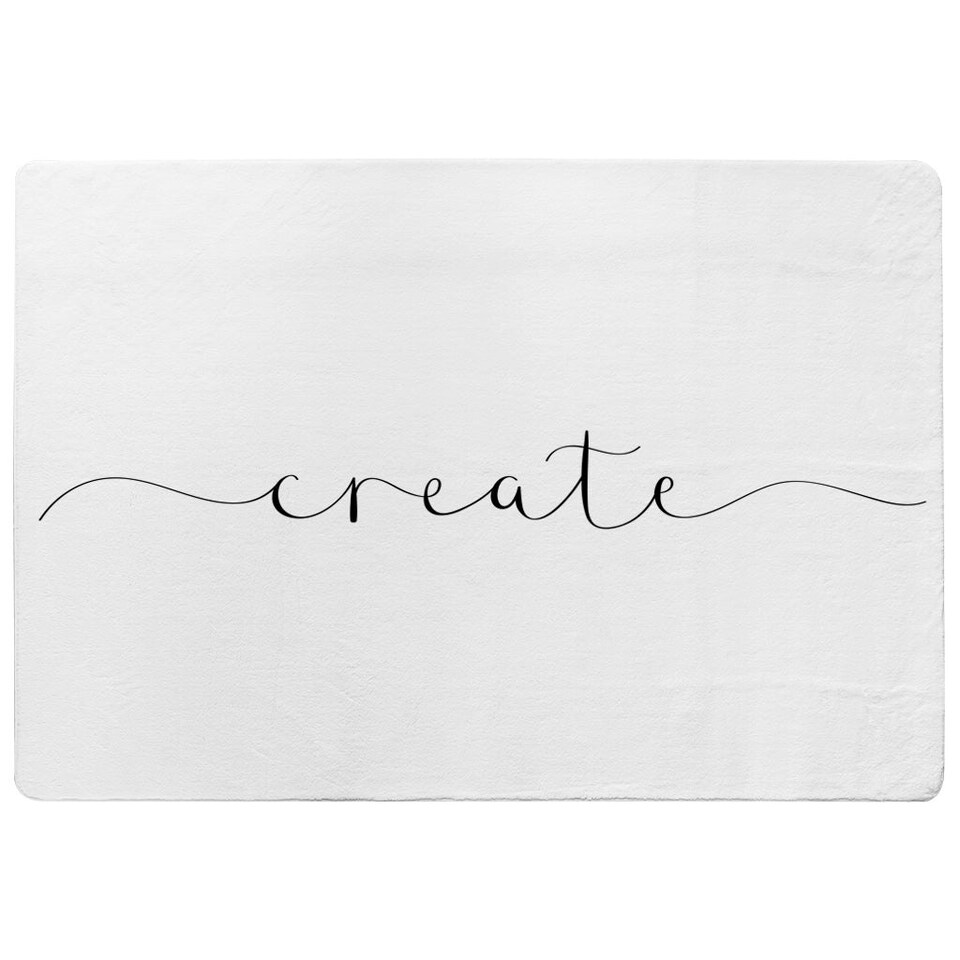 image 1 of Text Create (Rug) White | XL