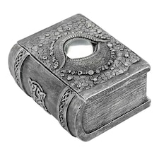 Something Different Dragon Eye Resin Book Storage Box - Grey - One Size