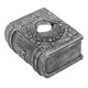image 1 of Something Different Dragon Eye Resin Book Storage Box - Grey - One Size