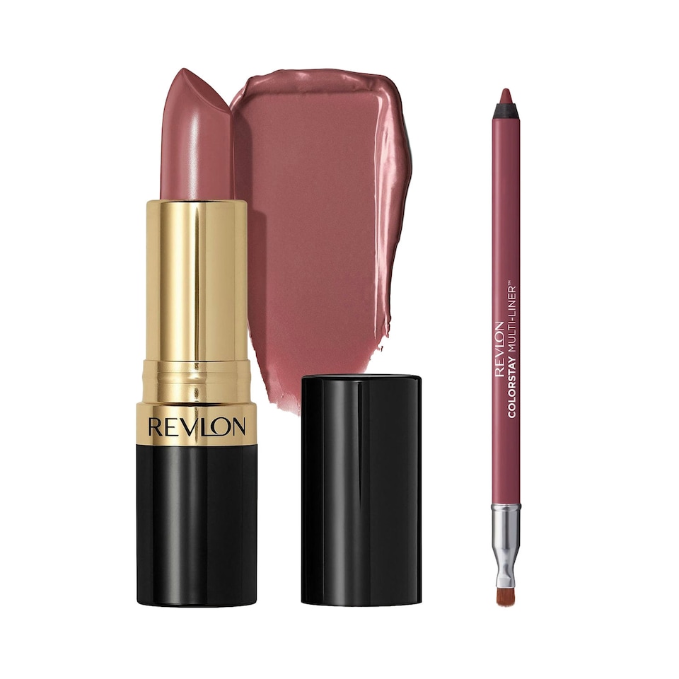 image 1 of Revlon Pinky Mauve Bundle Multi-Liner & Super Lustrous Lipstick