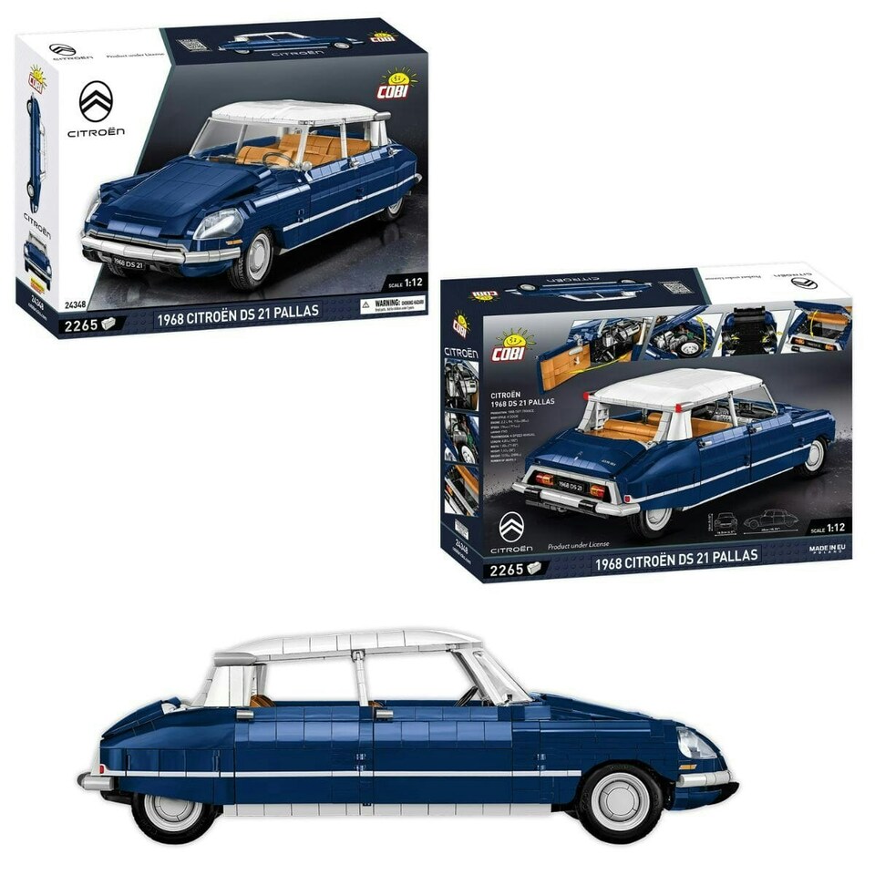 image 1 of Citroen DS.21 Pallas 1968 brick car model - COBI 24348 - 2265 bricks