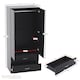 image 3 of Vida Designs Riano 3 Piece Bedroom Set (1 Drawer Bedside Chest, 4 Drawer Chest, 2 Door 2 Drawer Wardrobe), Black (4)