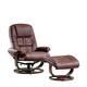 image 1 of Burdell Swivel Recliner with Massage and Heat Burgundy