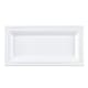 image 1 of White Rectangular Compostable Bagasse Serving Tray Plates 26cm - Pack of 125