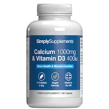 Calcium 500mg & Vitamin D3 200iu Tablets - 180 Tablets