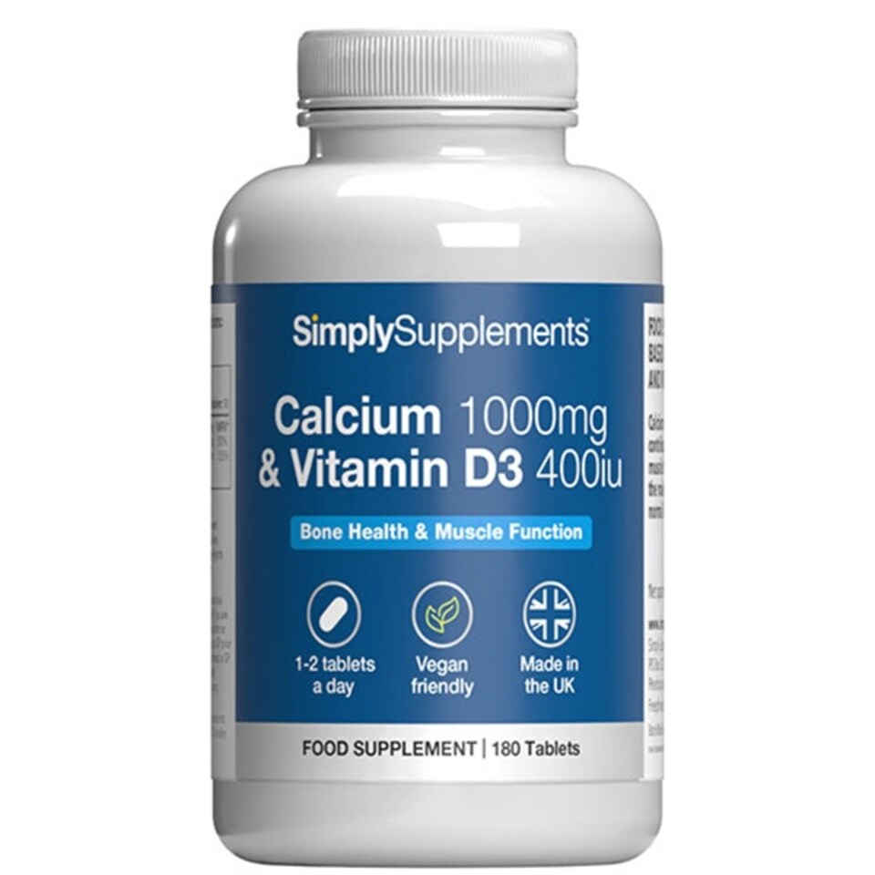 image 1 of Calcium 500mg & Vitamin D3 200iu Tablets - 180 Tablets