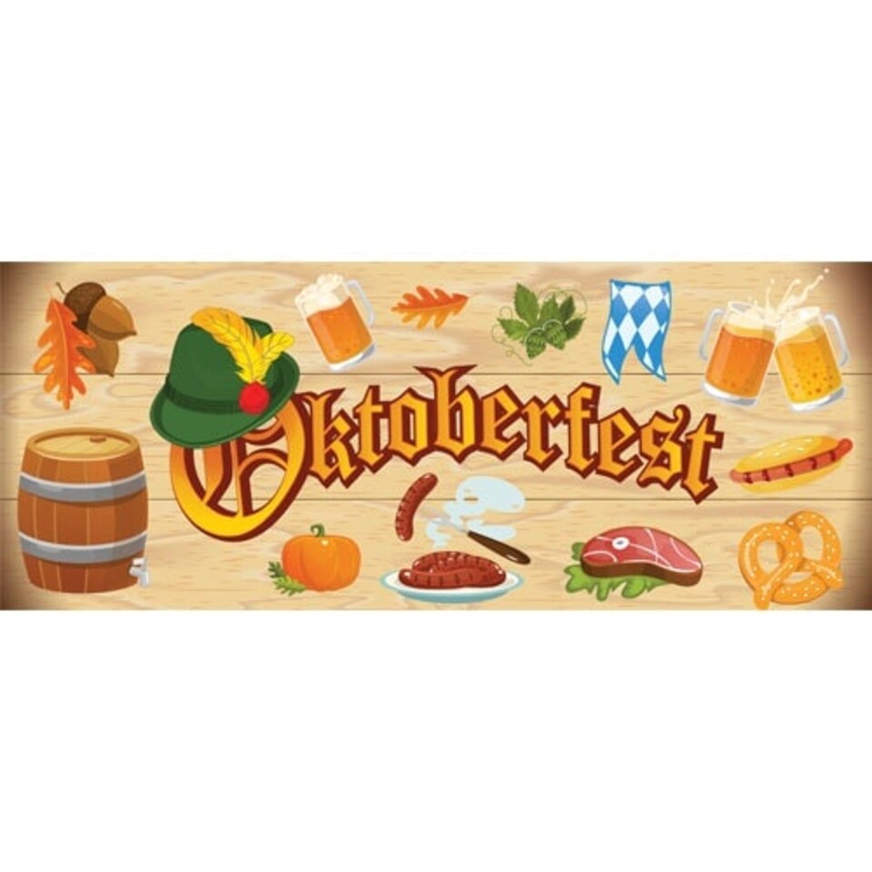 Autumn Oktoberfest Large PVC Banner Decoration 3m x 1.2m