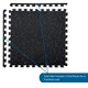 image 5 of 14mm Interlocking Rubber Topped EVA Foam Floor Mats - 62cm x 62cm Black | Pack of 12
