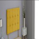 image 2 of Mustard Plush Velvet Cube Headboard N/A | 3FT Single 26"inch Headboard