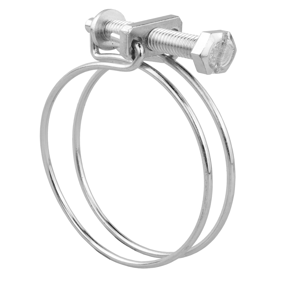 image 1 of KCT Universal 55-60mm Double Wire Clips for Hose Pipe - 2 Pack