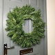 image 5 of 60cm Kateson Fir Artificial Plain Green Christmas Wreath with 150 Tips