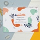 image 1 of Personalised Tropical A4 Desk Planner