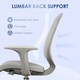 image 5 of Vinsetto Office Chair, 360 Degree Swivel Desk Chair with Wheels, Grey Grey