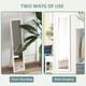 image 4 of HOMCOM Full Length Mirror, Farmhouse Wall Mirror, Hanging & Freestanding