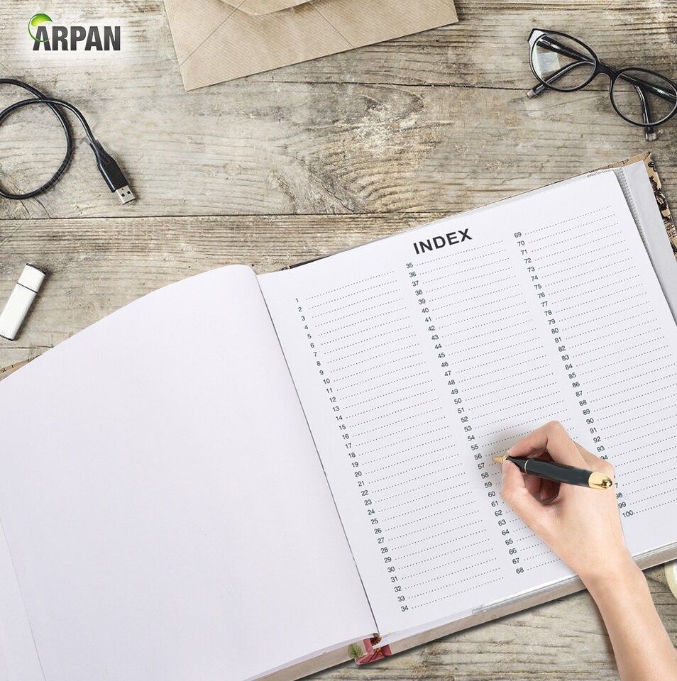 image 1 of ARPAN Large Slip In Memo Photo Album for 200 Photos 6x4" (10x15cm) – Picture Album with Memo Writing Space, Index Pages & CD/DVD Pocket – Memory Book for Family, Wedding & Travel Photos