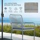 image 4 of Outsunny 5 Piece PE Rattan Garden Dining Set with Cushions, Light Grey