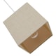 image 4 of Contemporary and Sleek Taupe Linen Fabric Small Square Lamp Shade 40w Maximum | Cream | Taupe | 1
