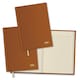 image 5 of Rhino Stationery 320 Page Soft Touch Flexiback Notebook Tan A5