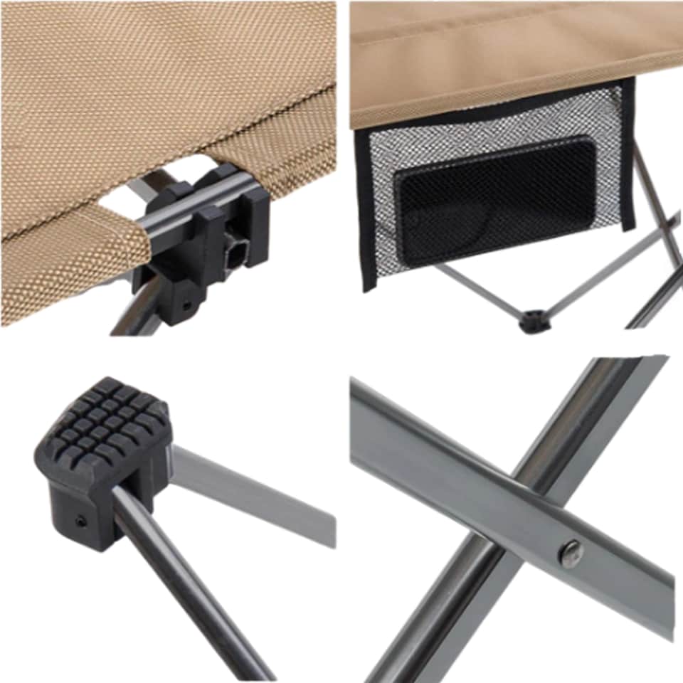 image 1 of Outdoor Lightweight Folding Table | Cream | Khaki | Large
