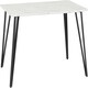 image 3 of Marlow Dining Set with Sheldon Chairs White | White Marble/Grey Boucle