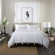 image 5 of 100% Washed Cotton Duvet Cover Set – Soft, Breathable & Textured with Tie Fastening Pink | Pink | King