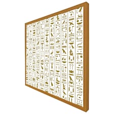 Acient egyptian heiroglyphs (Picutre Frame) Brown | Oak | M