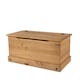 image 5 of Corona Storage Trunk - Solid Pine Construction with Metal Hardware and Practical Bedroom or Living Room Storage | Brown | Antique Wax | One Size | 1