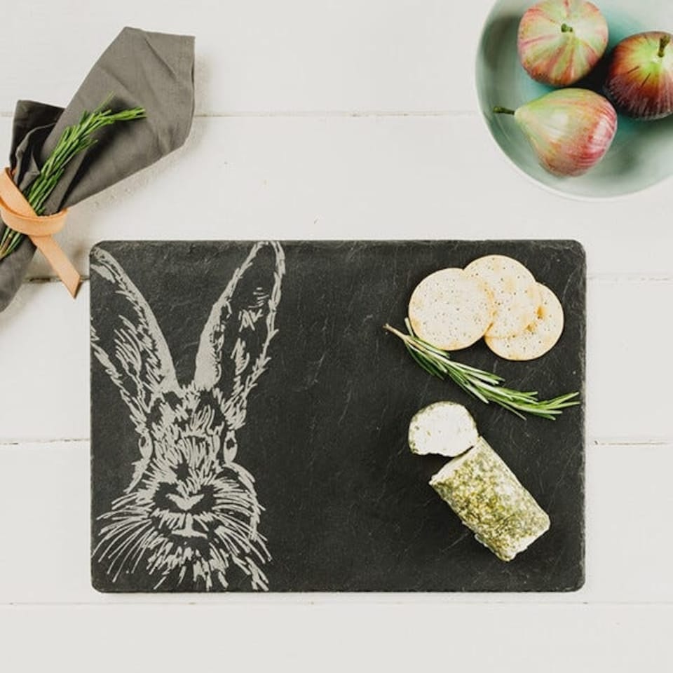 image 1 of The Just Slate Company Hare Slate Cheese Board