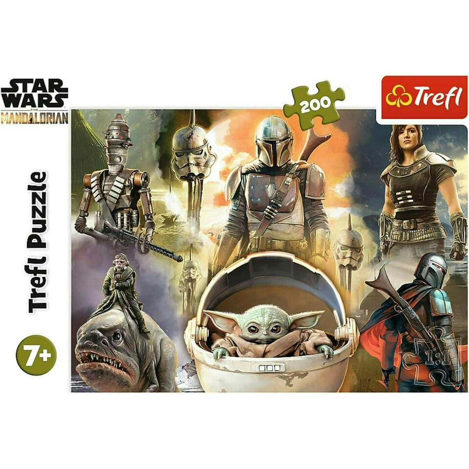 image 1 of Trefl Star Wars Mandalorian Ready to Fight Puzzle - 200 Pieces