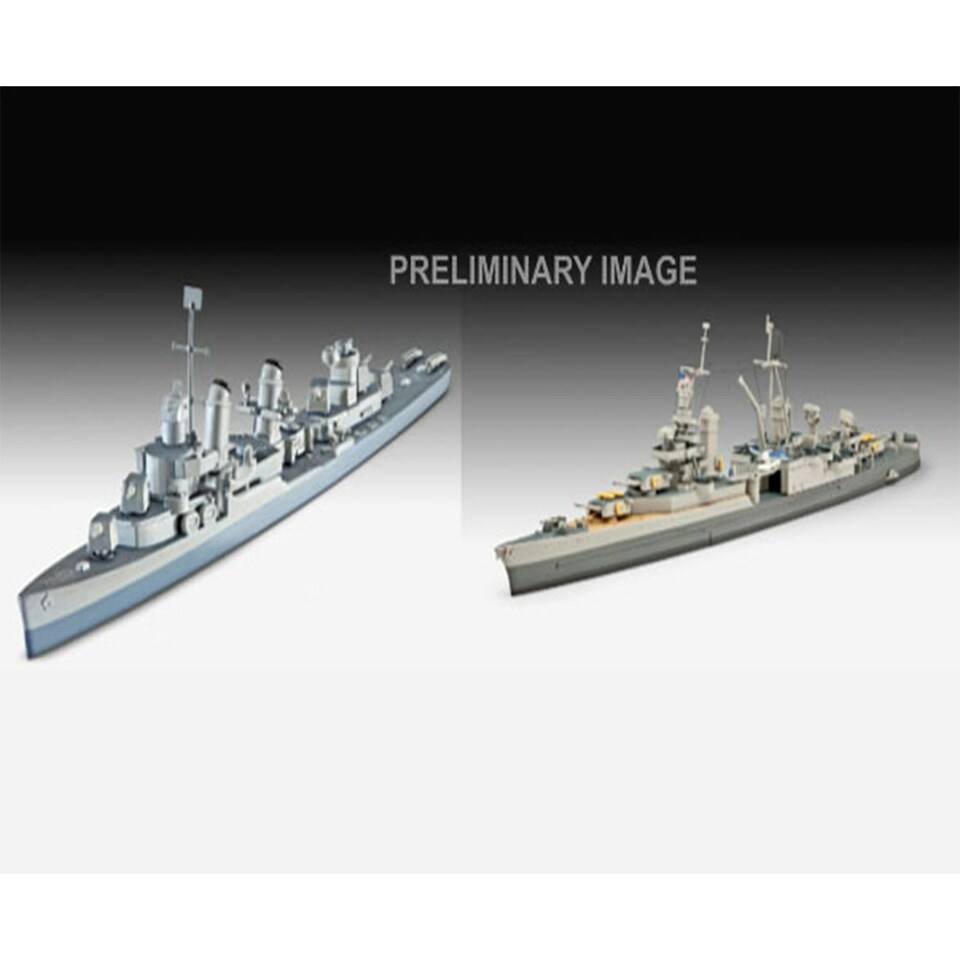 Revell Pacific Warriors USS Fletcher/Indianapolis Gift Set(1:700)