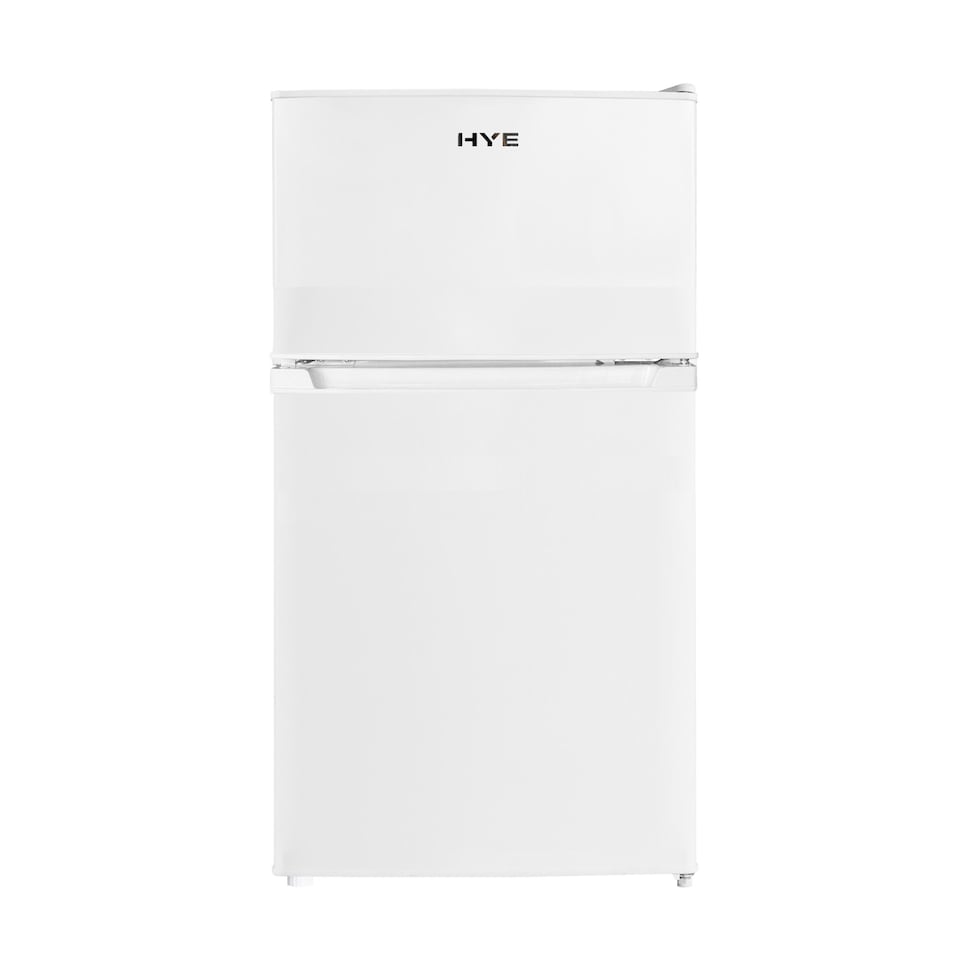 image 1 of HYE 88L Under Counter Fridge Freezer 46cm Freestanding - White RF01UCFF88W23
