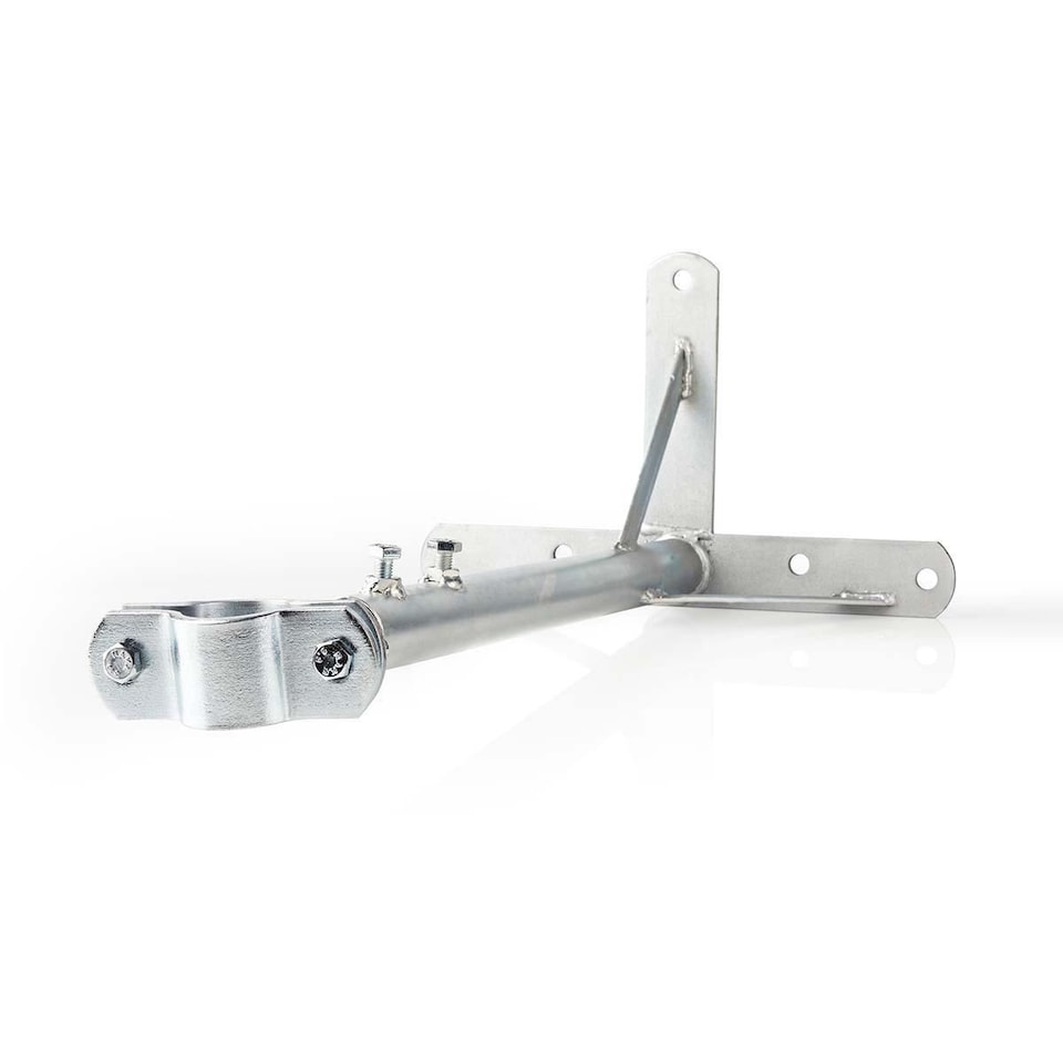 image 1 of Nedis Steel TV Aerial Mast Pole Wall Facia Loft Mount Adjustable 550mm 32-42mm