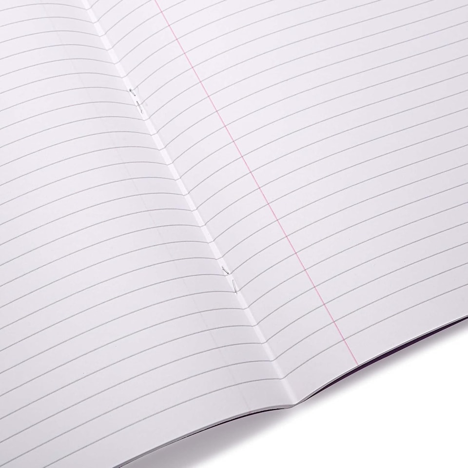 image 1 of Rhino 80 Page 8mm Lined Margin Exercise Book Dark Blue A4 50 Pack