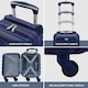image 2 of 40x20x25cm Ryanair Free Carry-On Maximum Size Cabin Suitcase - Lightweight 4 Wheel ABS Hard Case - Cabin Carry On Hand Luggage Suitcase 100+ Airline Approved Blue | Navy | Cabin Bag