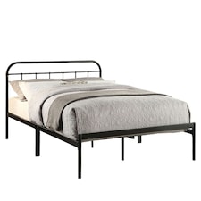 Aldbury Modern Traditional Style Black Metal Bed Frame (Small Double)