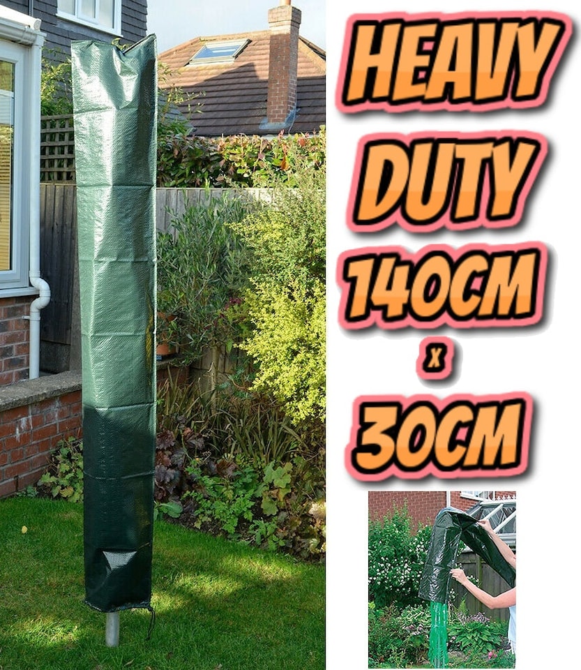 image 1 of Waterproof Heavy Duty Rotary Washing Line Cover Clothes Airer Garden Parasol