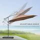 image 4 of Outsunny 3(m) Banana Parasol Cantilever Umbrella Garden with Base Weight
