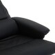 image 5 of Interiors by Premier Luxurious Black Leather Effect Reclining Chair and footstool, Easy to Clean Leather Chair, Comfy Footstool