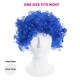image 5 of Blue Curly Wig | Blue | 12