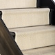 image 2 of Herringbone New England Ivory Stair Runner with Self-Colour Edge