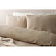 image 2 of Belledorm Waffle Stripe Duvet Cover Set - Latte - Single Brown | Single