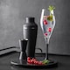 image 8 of Villeroy & Boch Manufacture Rock Noire Set of 4 Champagne Flutes
