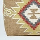 image 4 of Homescapes Jaipur Brown and Orange Kilim Footstool Handwoven Beanbag Pouffe - 43 x 43 cm