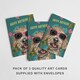 image 3 of Cockapoo Sunglasses Birthday Card Funny Dog Lover Set of 3 Greeting Cards Blank