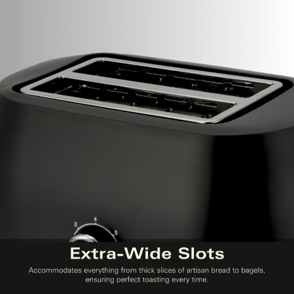 image 1 of Hamilton Beach 1.7L Kettle & 2 Slot Toaster Set - Ella Collection - Black