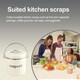 image 9 of Apollo 3L Cream Metal Kitchen Compost Caddy with Lid and Activated Charcoal Filter Countertop Food Waste Bin Odor Control Handle