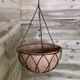 image 4 of Pack of 2 Tom Chambers Black Lattice Metal Garden Hanging Basket with WaterSave Coco Fibre Liner 35cm - Without Bracket Black